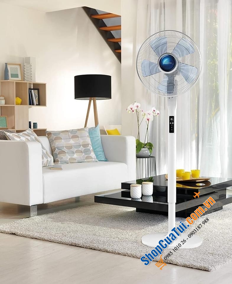 QUẠT CÂY ROWENTA VU5870 - Quạt Đứng Rowenta VU5870 Turbo Silence Stand Extreme+ . Lý tưởng để sử dụng yên tĩnh khi ngủ, xem TV, làm việc hoặc học tập