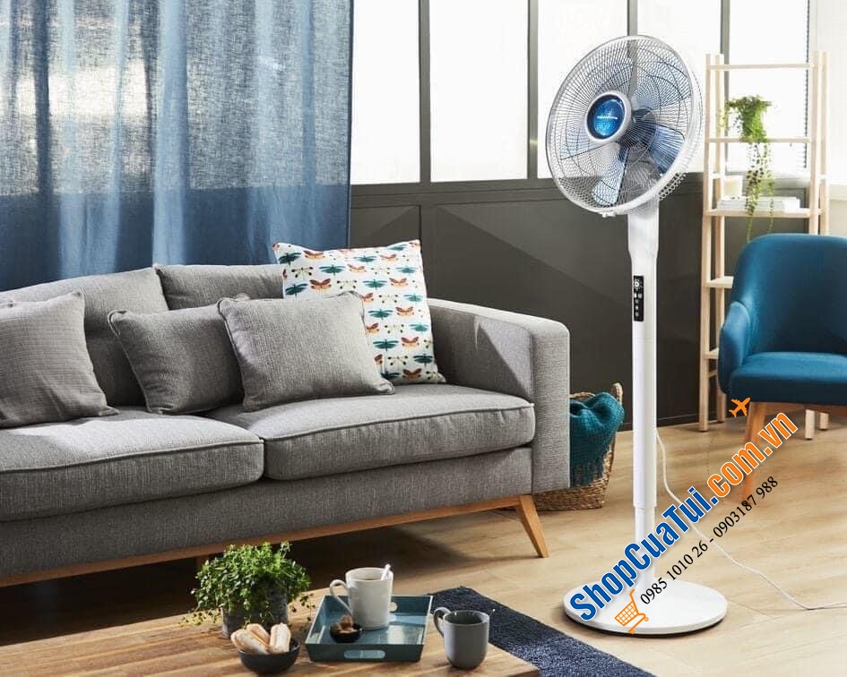 QUẠT CÂY ROWENTA VU5870 - Quạt Đứng Rowenta VU5870 Turbo Silence Stand Extreme+ . Lý tưởng để sử dụng yên tĩnh khi ngủ, xem TV, làm việc hoặc học tập