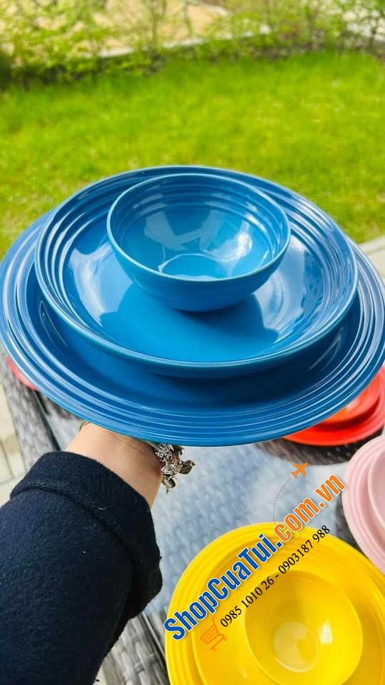 6 SET ĐĨA BÁT LE CREUSET CẦU VỒNG ĐẶC BIỆT