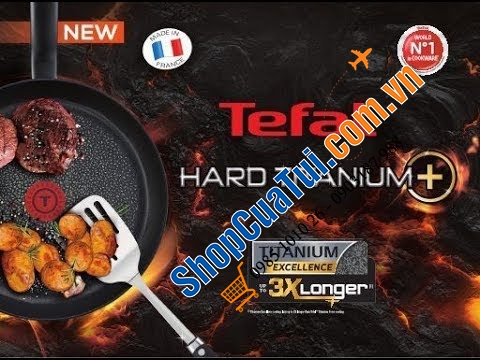Đỉnh nhất trong các dòng chảo Tefal - Chảo sâu lòng Tefal HARD TITANIUM PRO Wokpfanne 24 cm - Chảo đa năng – Made in France