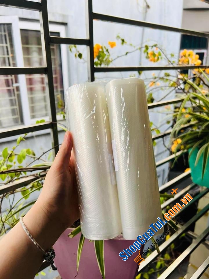SET 2 cuộn túi hút chân không CASO  dài 6m. Rộng 20cm.