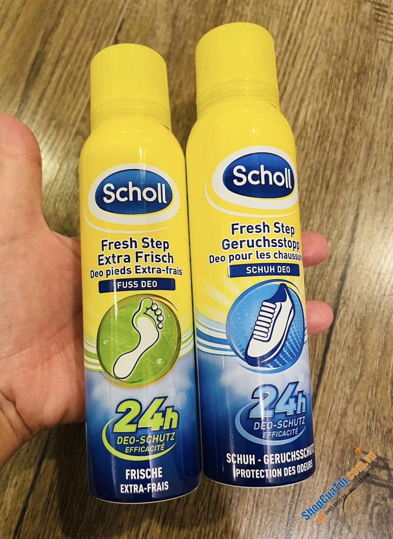 Xịt Khử Mùi Hôi cho Giày và Chân Scholl Fresh Step lọ 150ml - diệt khuẩn cho giày, giữ chân khô, ngăn ngừa việc ra mồ hôi, giúp chống mồ hôi chân lên đến 24h