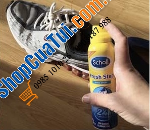 Xịt Khử Mùi Hôi cho Giày và Chân Scholl Fresh Step lọ 150ml - diệt khuẩn cho giày, giữ chân khô, ngăn ngừa việc ra mồ hôi, giúp chống mồ hôi chân lên đến 24h