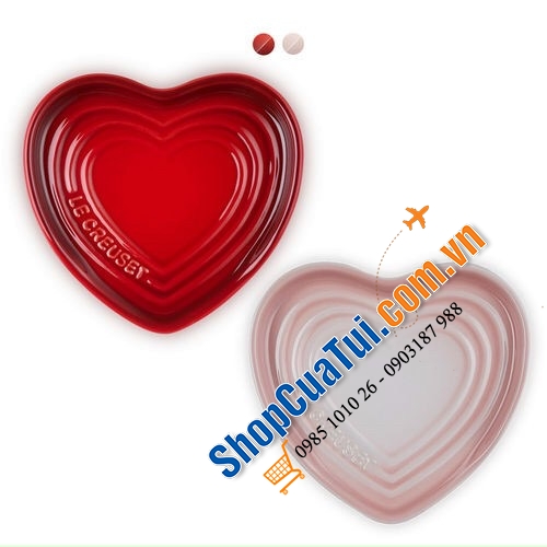 GÁC THÌA ĐŨA LE CREUSET TRÁI TÀU MÀU ĐỎ 13cm giúp thìa, thìa và muôi không bị trượt, bếp sạch