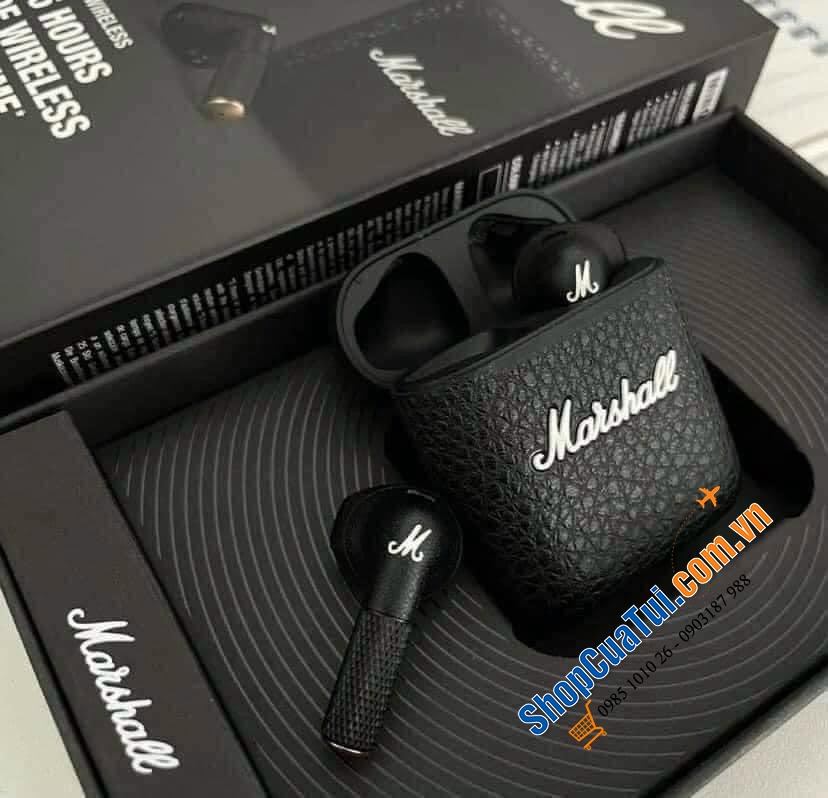 Tai nghe Marshall Minor 3. Tai nghe này ăn đứt Airpod cả về thiết kế và chất lượng nha.
