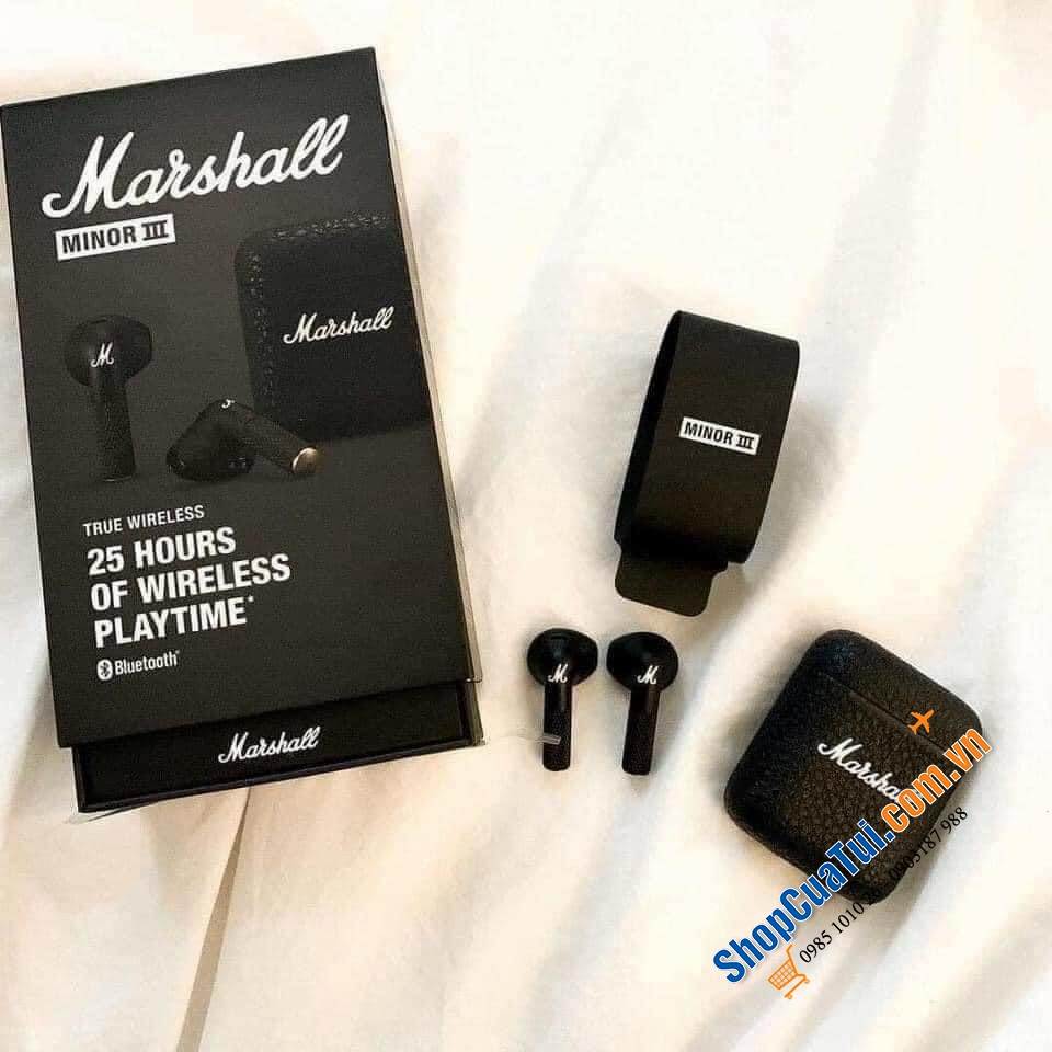 Tai nghe Marshall Minor 3. Tai nghe này ăn đứt Airpod cả về thiết kế và chất lượng nha.