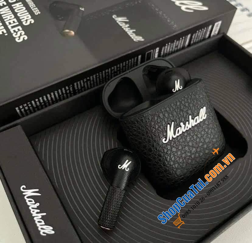 Tai nghe Marshall Minor 3. Tai nghe này ăn đứt Airpod cả về thiết kế và chất lượng nha.