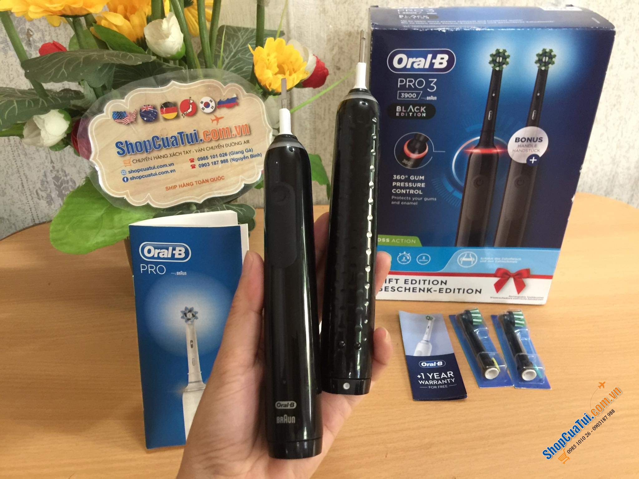 Shopcuatui.Com.Vn - Set 2 Bàn Chải Oral-B Pro 3 3900.