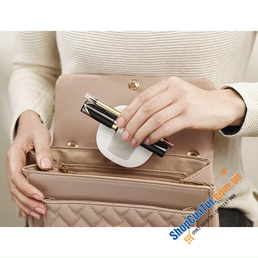 Gương Trang Điểm Joseph Joseph 75006 Viva 2in1 - gương bỏ túi cho phép bạn kiểm tra tình trạng trang điểm của mình mọi nơi mọi lúc, có mặt phóng đại 3 lần