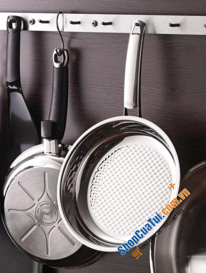 CHẢO FISSLER INOX CRISPY STEELUX PREMIUM 20 CM - Made in Germany dập đáy