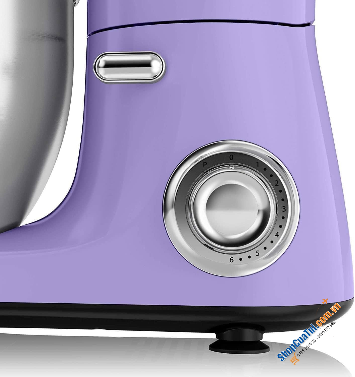 Máy trộn bột Swan Retro - tím đẹp mộng mơ Công suất 800w mạnh mẽ, 8 tốc độ thay đổi và chức năng xung, nhẹ nhàng đánh, gấp và trộn