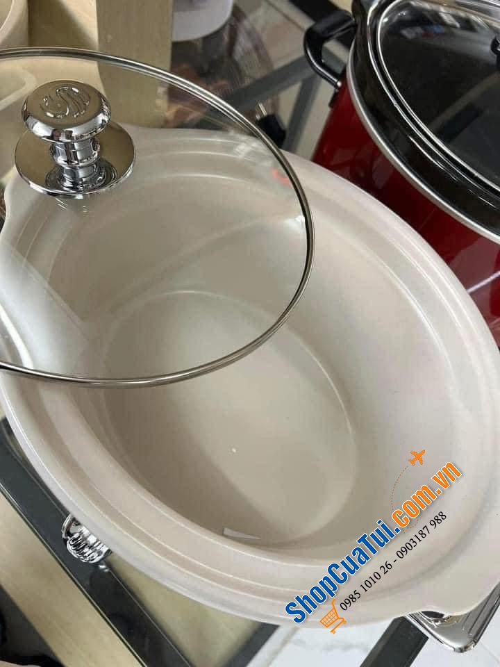 Nồi nấu chậm Swan Retro 3.5L 3 chế độ nấu -  thích hợp cho các món hầm nấu chậm và nấu với nhiệt độ thấp