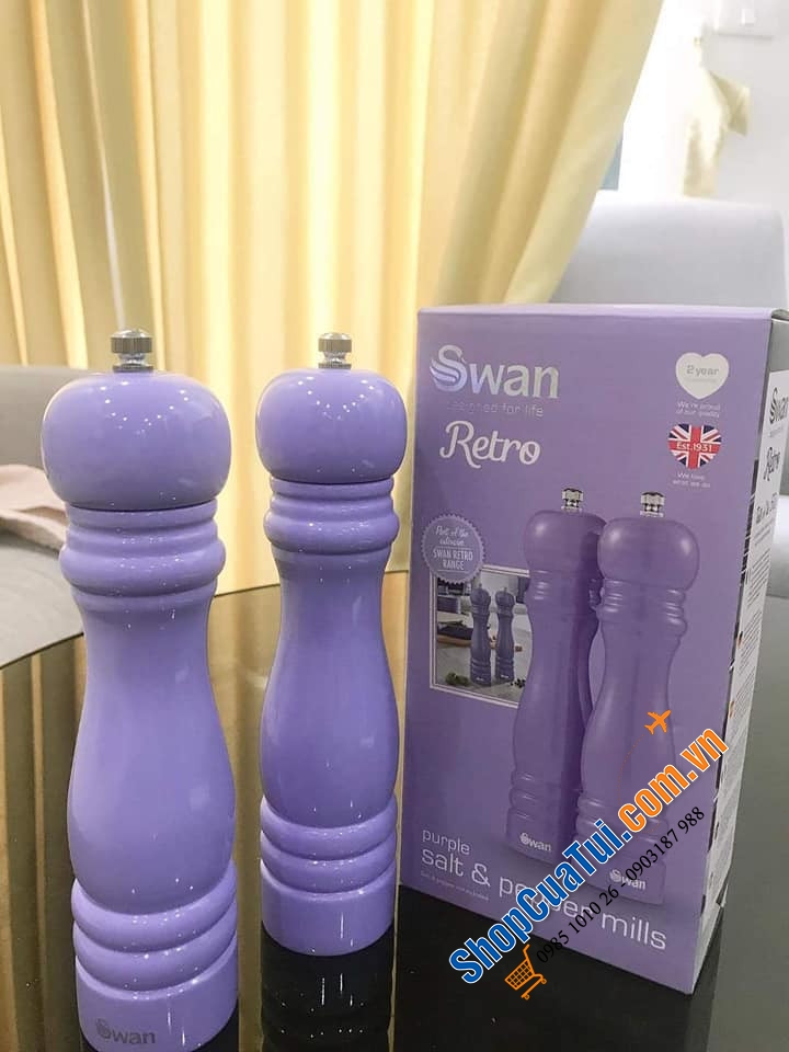 Set xay tiêu muối Swan màu tím