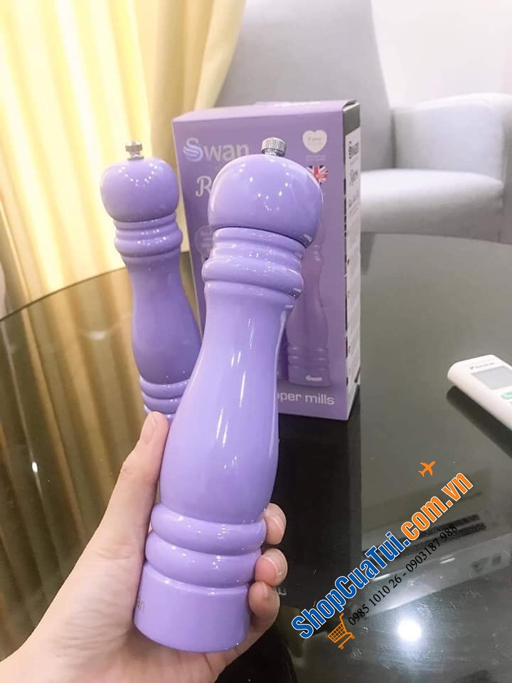 Set xay tiêu muối Swan màu tím