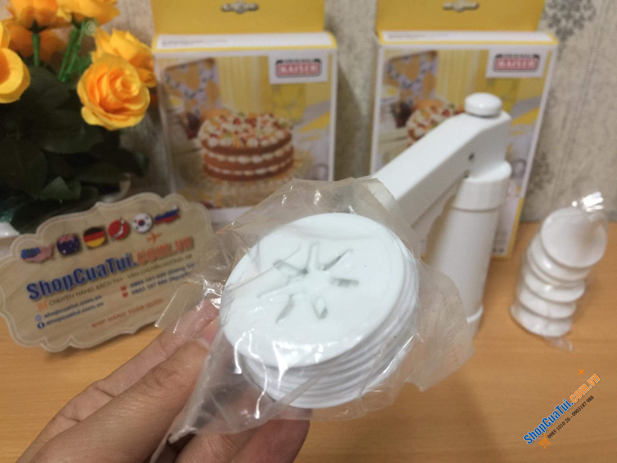 Dụng cụ ép bánh quy và kem tươi 17 món Kaiser - Made in Germany - Tạo ra những mẻ bánh quy vui nhộn, nhất quán