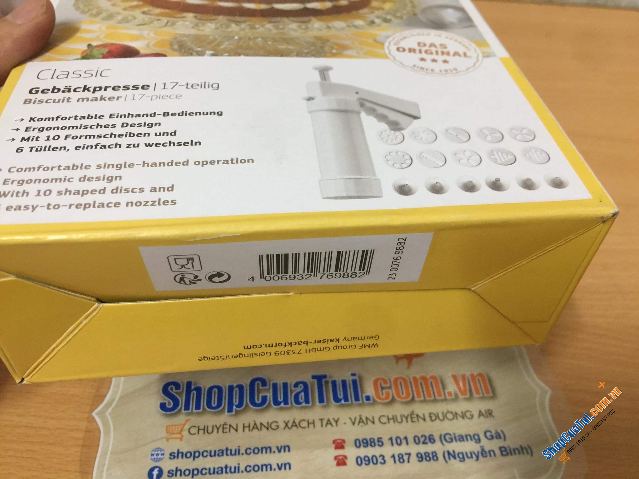 Dụng cụ ép bánh quy và kem tươi 17 món Kaiser - Made in Germany - Tạo ra những mẻ bánh quy vui nhộn, nhất quán