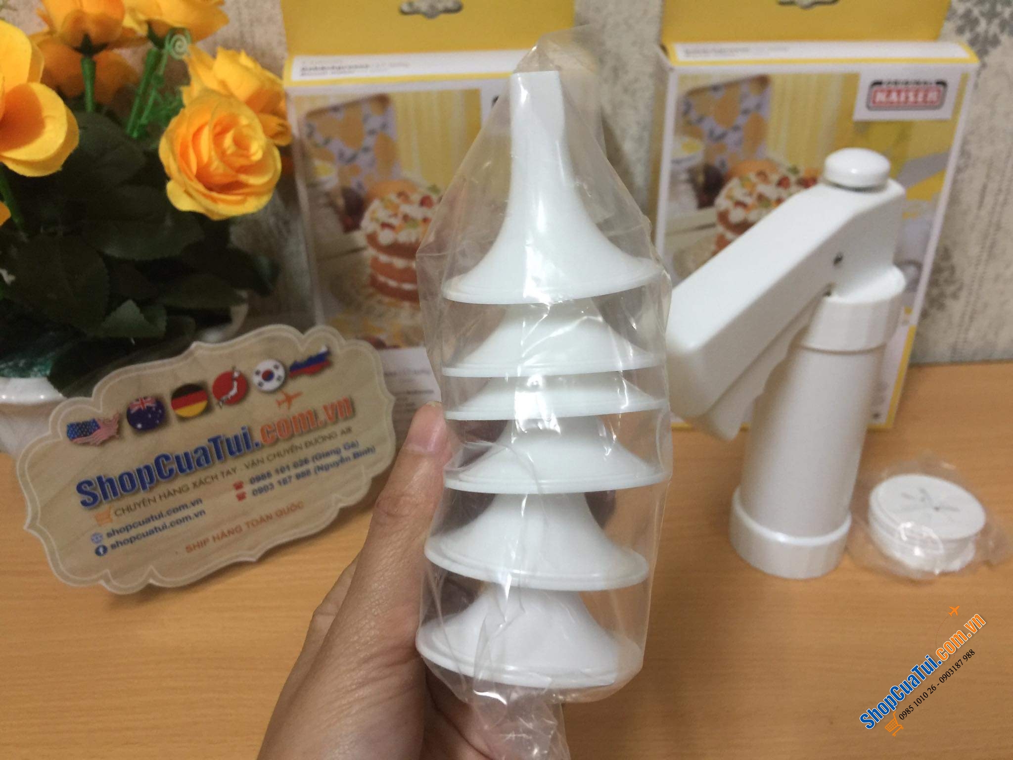 Dụng cụ ép bánh quy và kem tươi 17 món Kaiser - Made in Germany - Tạo ra những mẻ bánh quy vui nhộn, nhất quán