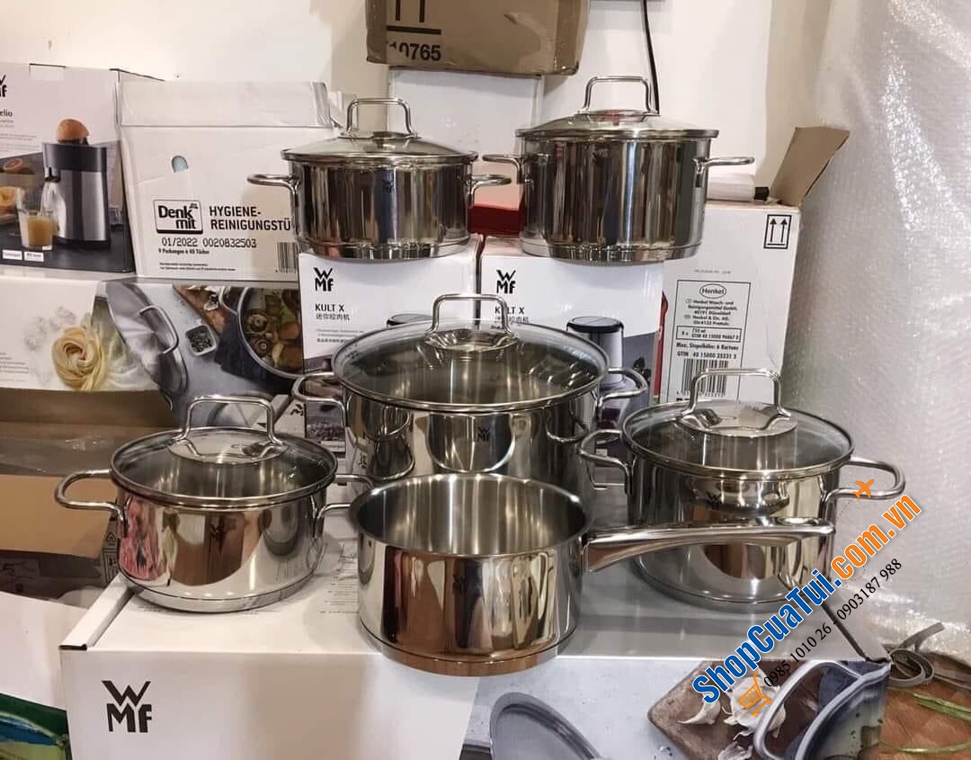 Nồi WMF Astoria 780166040 Bạc 6 Món.