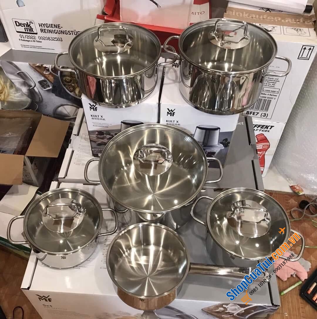 Nồi WMF Astoria 780166040 Bạc 6 Món.