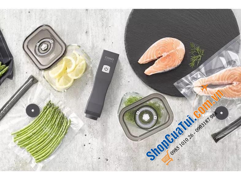 Bộ Hộp Đựng Thực Phẩm Và Máy Hút Chân Không Caso 1169.