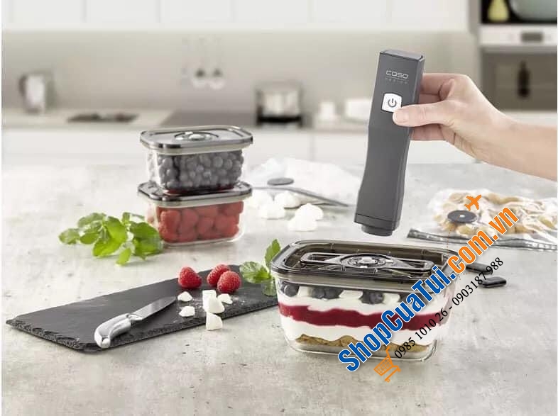 Bộ Hộp Đựng Thực Phẩm Và Máy Hút Chân Không Caso 1169.