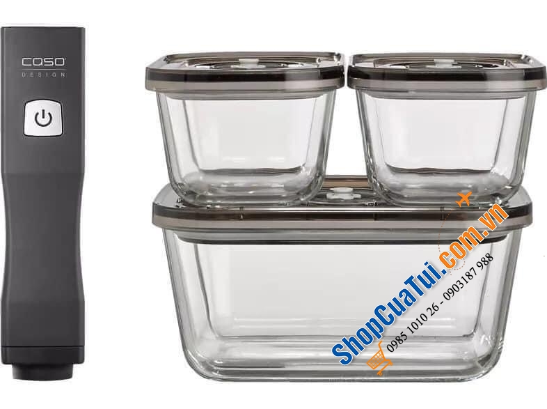 Bộ Hộp Đựng Thực Phẩm Và Máy Hút Chân Không Caso 1169.