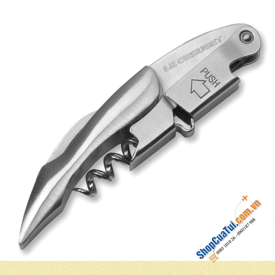DỤNG CỤ MỞ RƯỢU LE CREUSET WT-110 MÀU GỖ HOẶC INOX