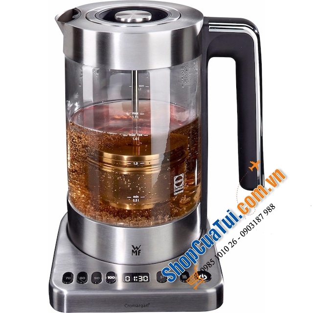 WMF LONO Tee- und Wasserkocher 2in1 loại to 1,7 lít - Ấm pha trà và đun siêu tốc dành cho những người yêu trà, công suất mạnh mẽ 3000w