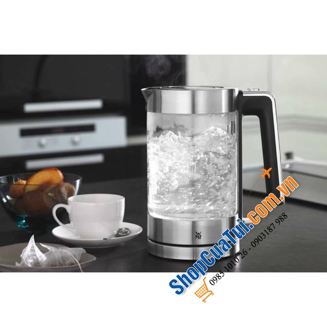 WMF LONO Tee- und Wasserkocher 2in1 loại to 1,7 lít - Ấm pha trà và đun siêu tốc dành cho những người yêu trà, công suất mạnh mẽ 3000w