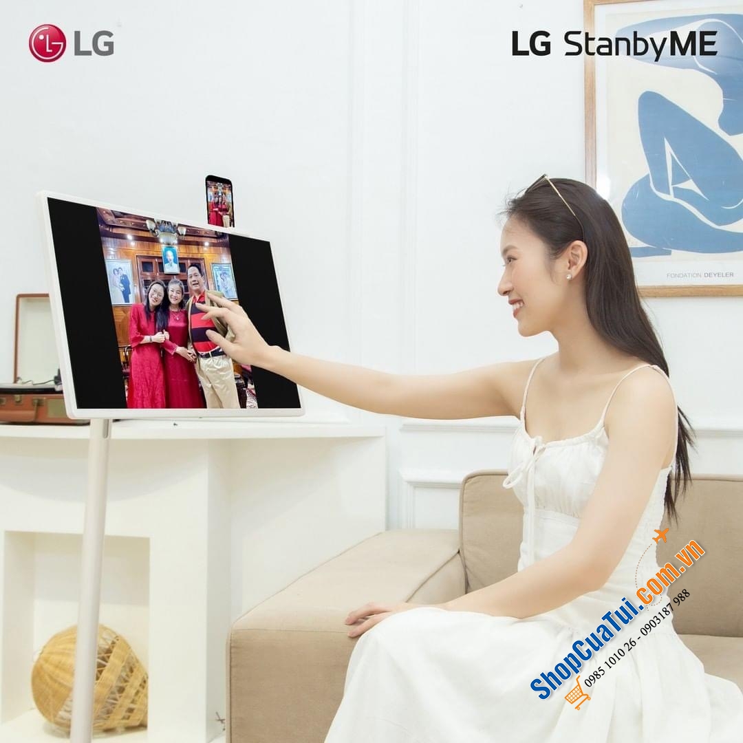 LG STAND BY ME -  MỘT CHIẾC TIVI THỰC SỰ KHÁC BIỆT: Màn hình 27inch cảm ứng,có thể xoay 180 độ, không dây, kết nối Bluetooth, USB, HDMI, laptop, máy chơi game, share màn hình điện thoại ...