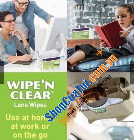 Giấy lau kính Flents Wipe Clear Lens Wipes giúp LÀM SẠCH KHÔNG TUỲ VẾT, KHÔNG SỢ TRẦY KÍNH và BẢO VỆ KÍNH hộp 75 miếng, Made in U.S.A