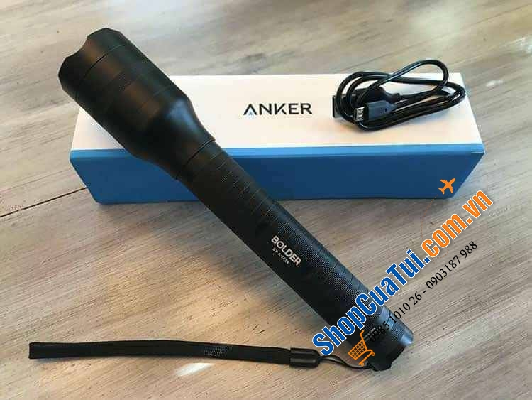 Đèn pin LED Anker LC40 - pin sạc tới 20h sử dụng, có các chế độ Cho Gia Đình, Cắm Trại, Đi Bộ, Đi Xe Đạp. Sử Dụng Khẩn Cấp