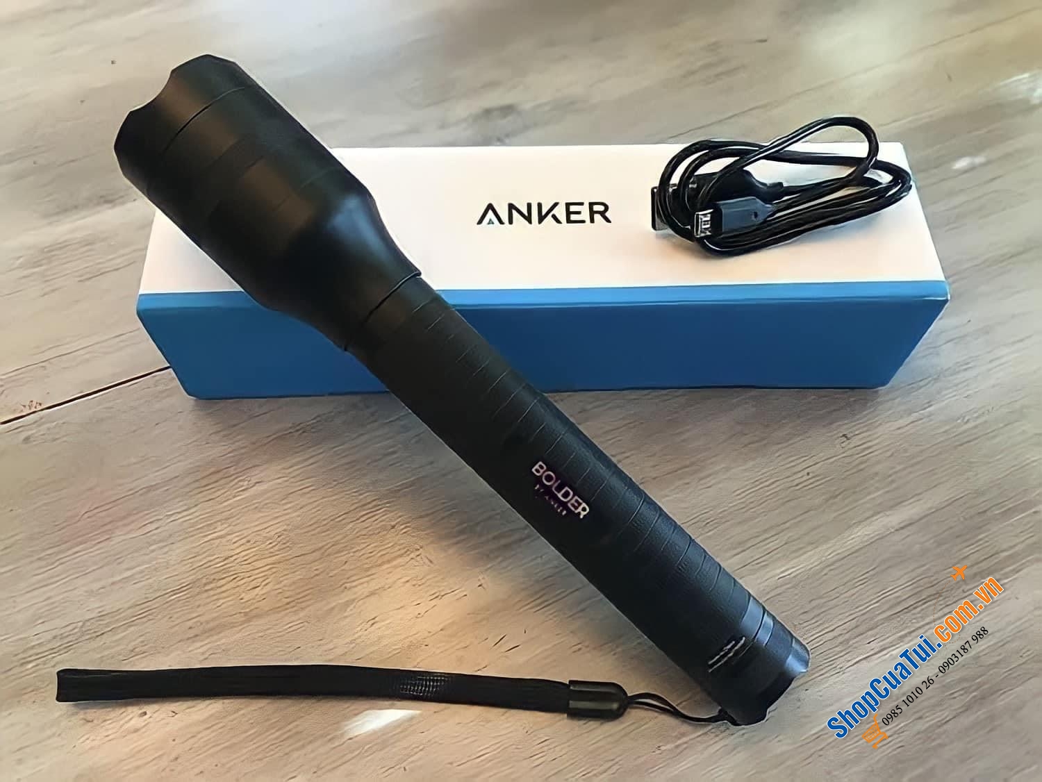 Đèn Pin sạc điện siêu sáng Anker LC90 - Best seller tại châu Âu - Phù hợp với mọi nhu cầu chiếu sáng, cắm trại,công trường, đi mưa, đi bộ ban đêm, soi ếch nhái, bắt cá,...