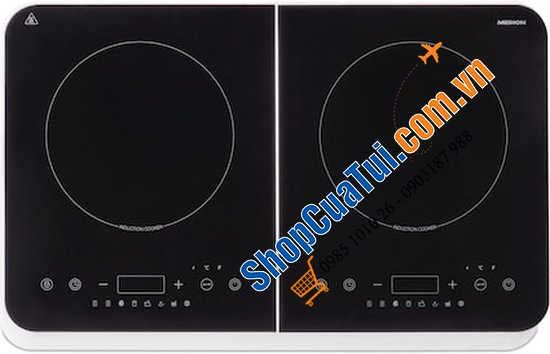 Bếp Từ Đôi Medion MD 18493 nấu nhanh hơn nhờ công suất cao 3500W với 10 mức điều chỉnh nhiệt độ