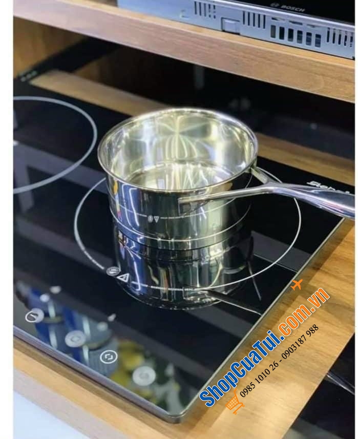 Bếp từ đôi Bếp từ 2 vùng nấu Steba ik650 kiểm soát nhiệt độ 60-240 ° C, với 8 mức công suất từ 300 - 2.000 W
