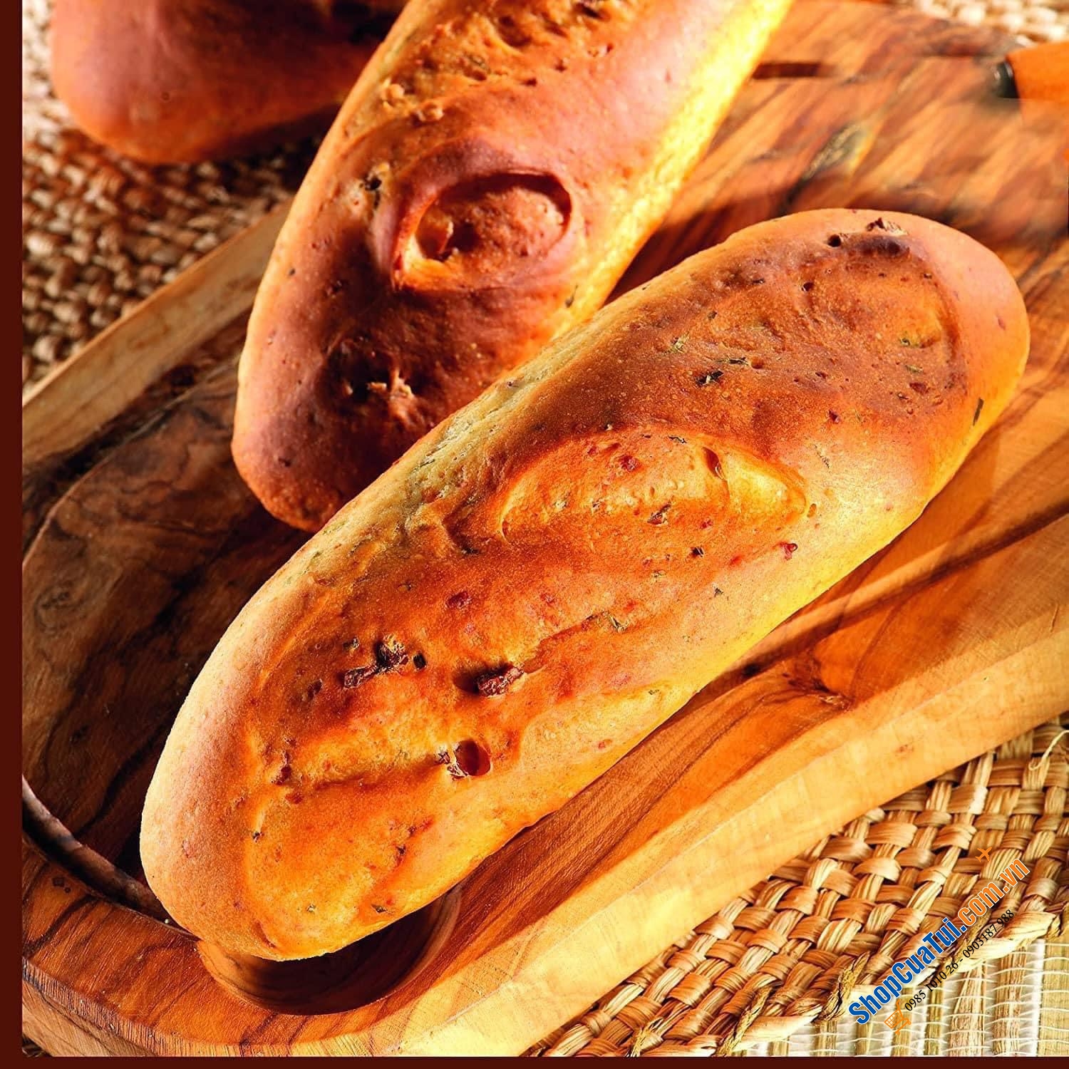 MÁY LÀM BÁNH MÌ TỰ ĐỘNG MOULINEX OW6101, 16 CHƯƠNG TRÌNH - để làm 16 loại bánh khác nhau: Bánh mì baguette, Bánh mì ngọt...