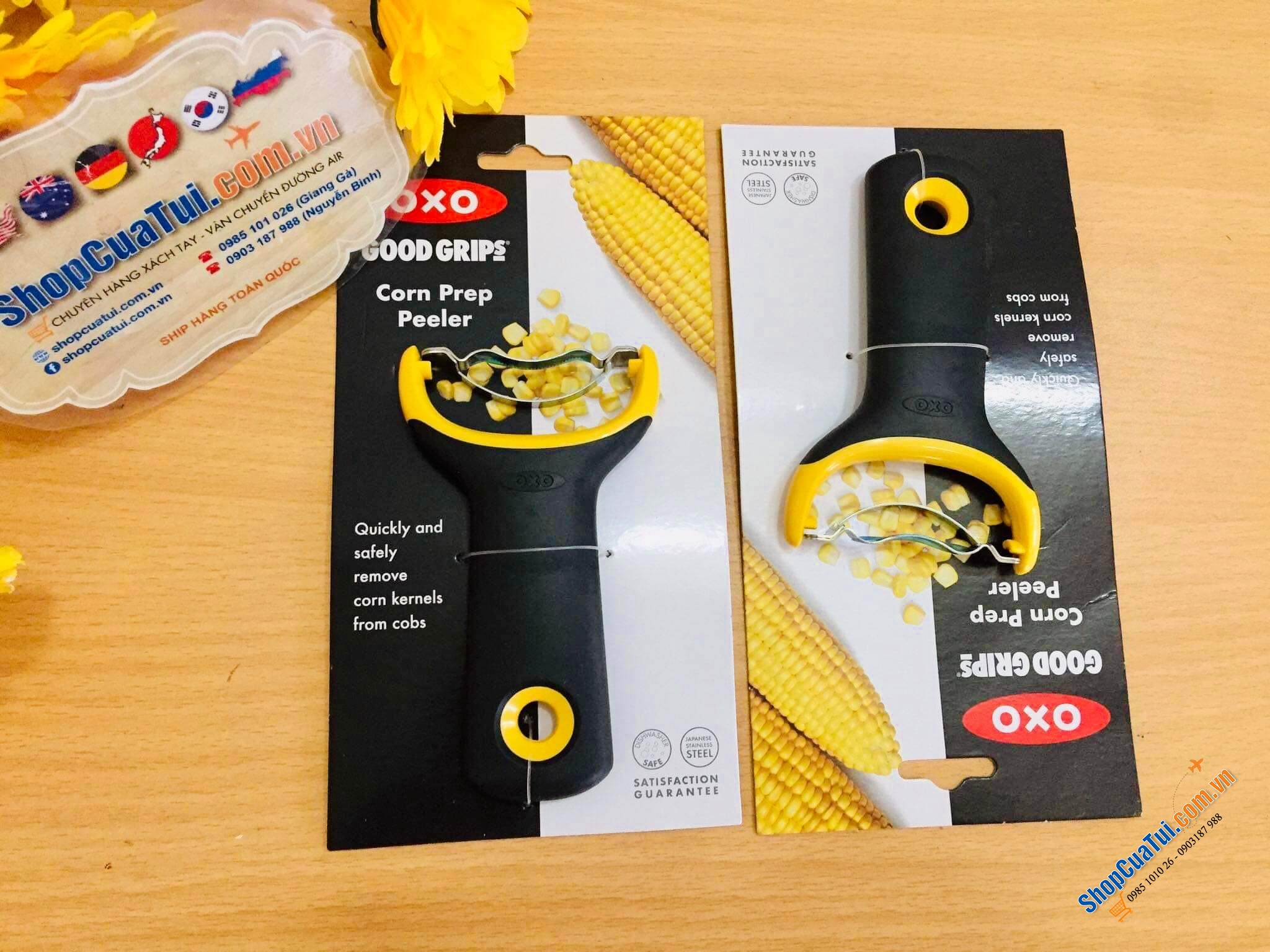 NẠO NGÔ OXO đáng yêu và siêu tiện.