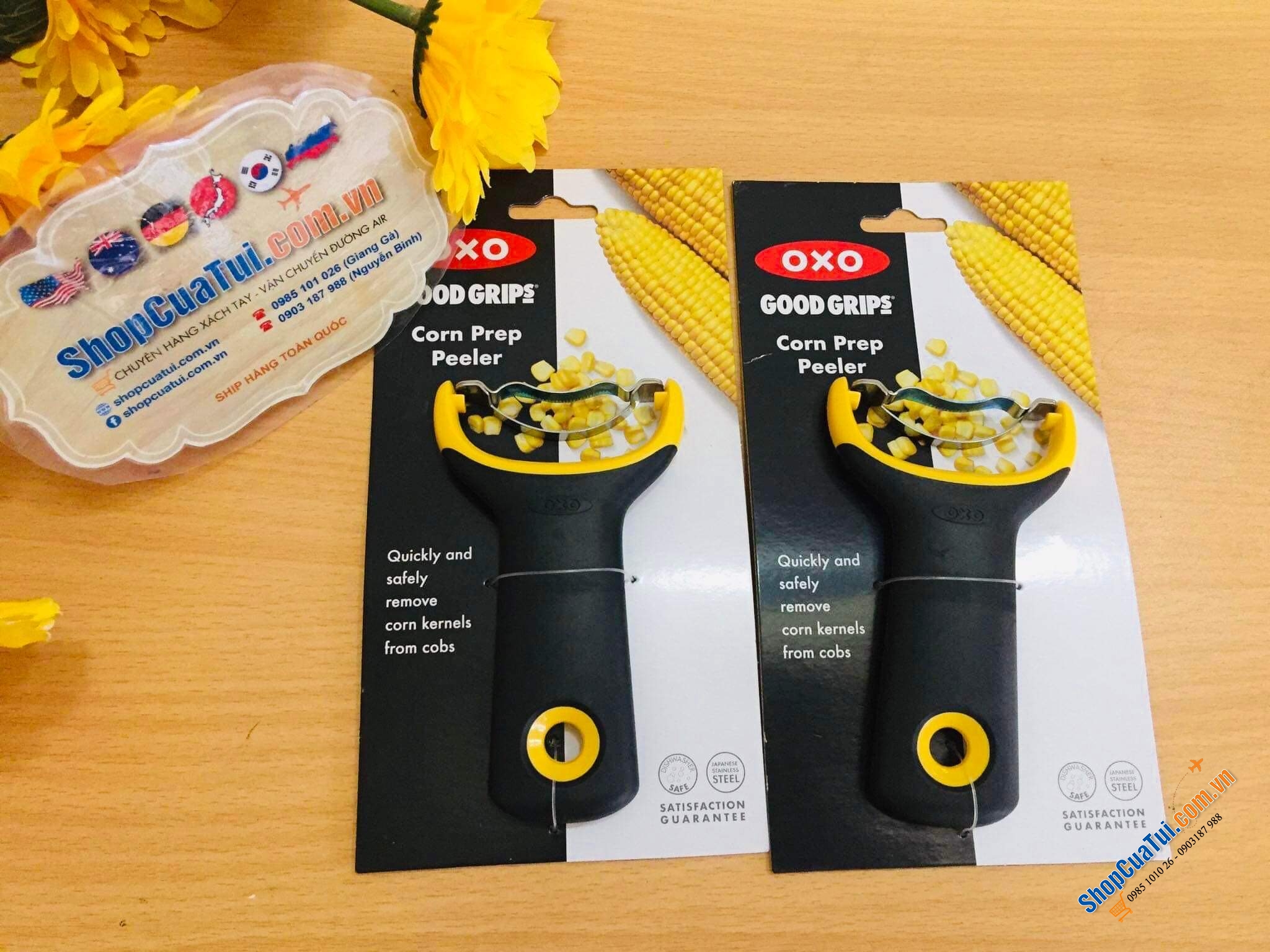 NẠO NGÔ OXO đáng yêu và siêu tiện.