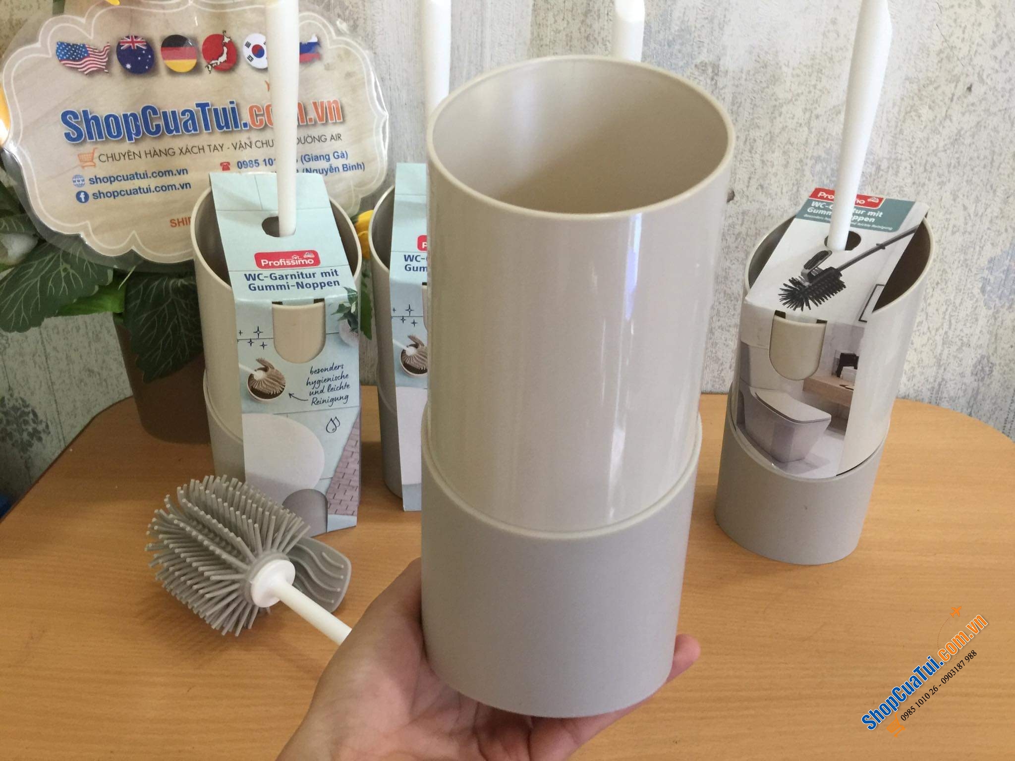 BỘ CHỔI CỌ NHÀ VỆ SINH SILICON PROFISSIMO.