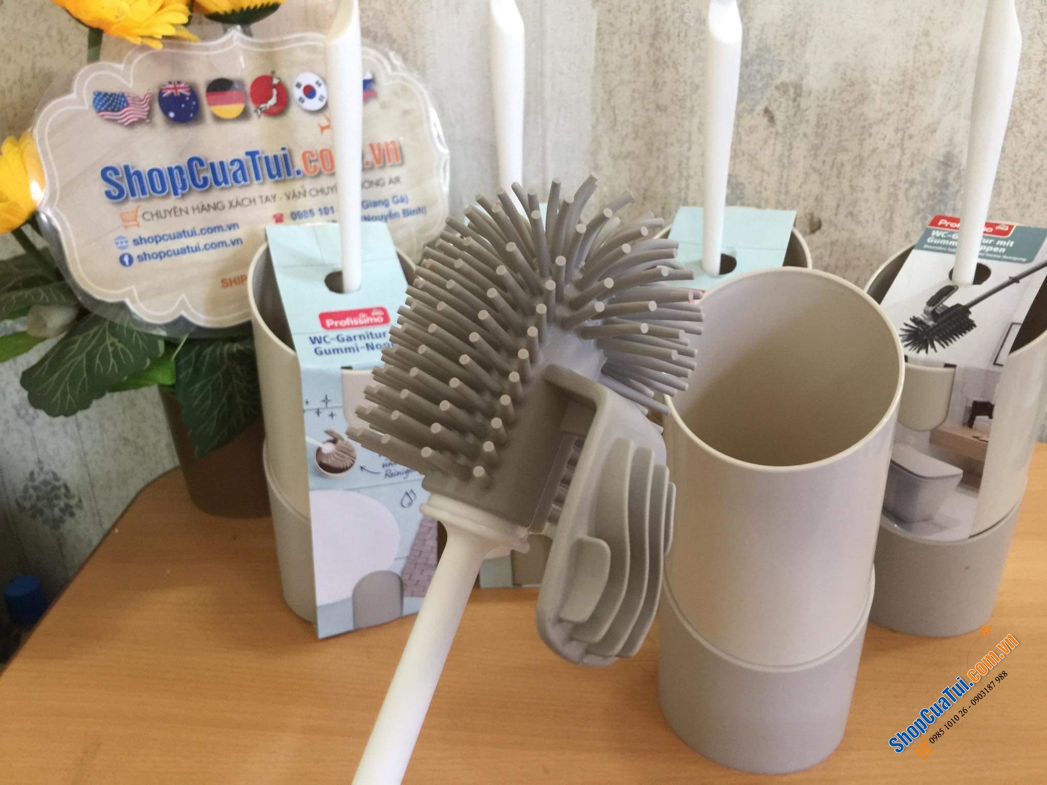 BỘ CHỔI CỌ NHÀ VỆ SINH SILICON PROFISSIMO.