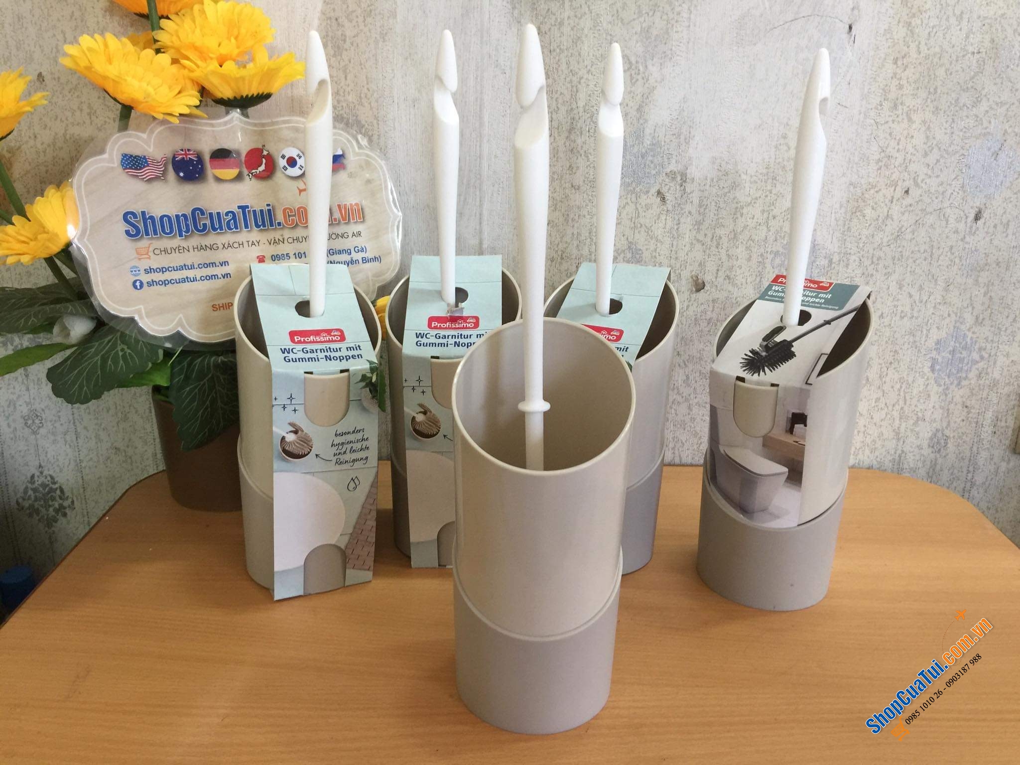 BỘ CHỔI CỌ NHÀ VỆ SINH SILICON PROFISSIMO.