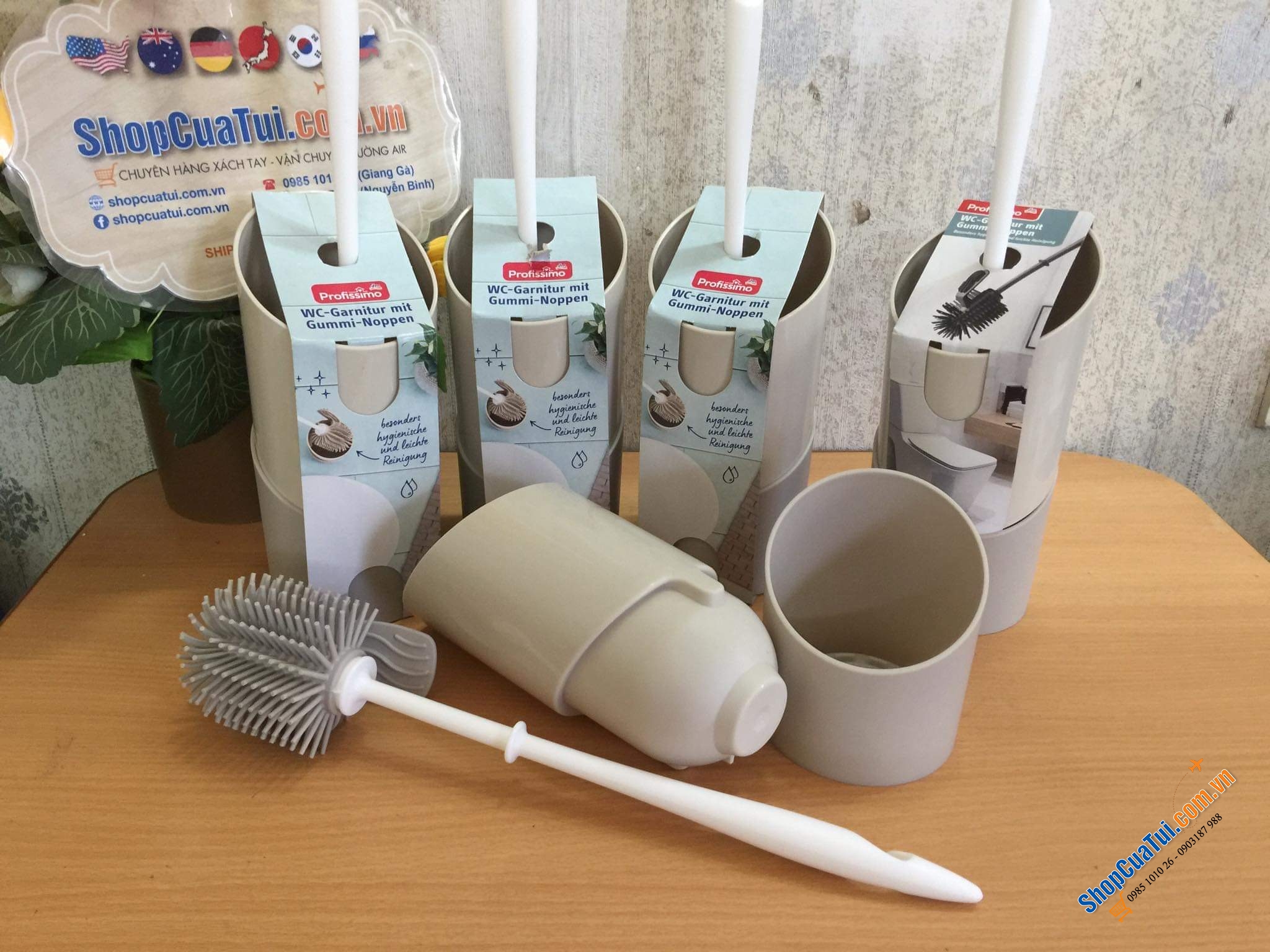 BỘ CHỔI CỌ NHÀ VỆ SINH SILICON PROFISSIMO.