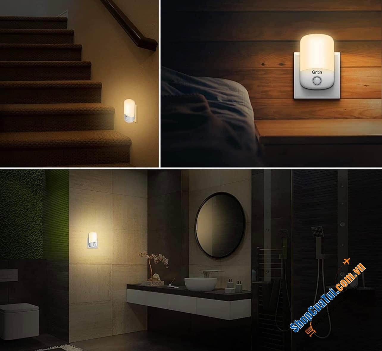 SET ĐÔI ĐÈN CẢM ỨNG GRITIN.