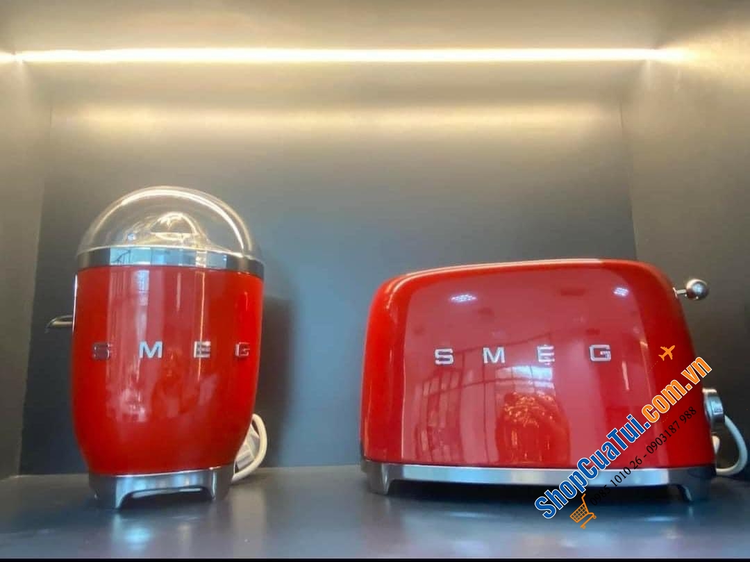 Máy nướng bánh mì SMEG TSF01RDEU MÀU ĐỎ  - SIÊU PHẨM CHO BỮA SÁNG NGON - BỔ DƯỠNG - TIỆN LỢI