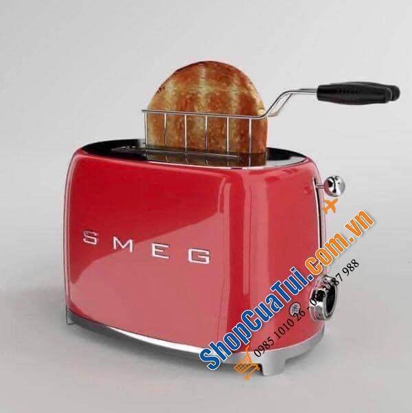 Máy nướng bánh mì SMEG TSF01RDEU MÀU ĐỎ  - SIÊU PHẨM CHO BỮA SÁNG NGON - BỔ DƯỠNG - TIỆN LỢI