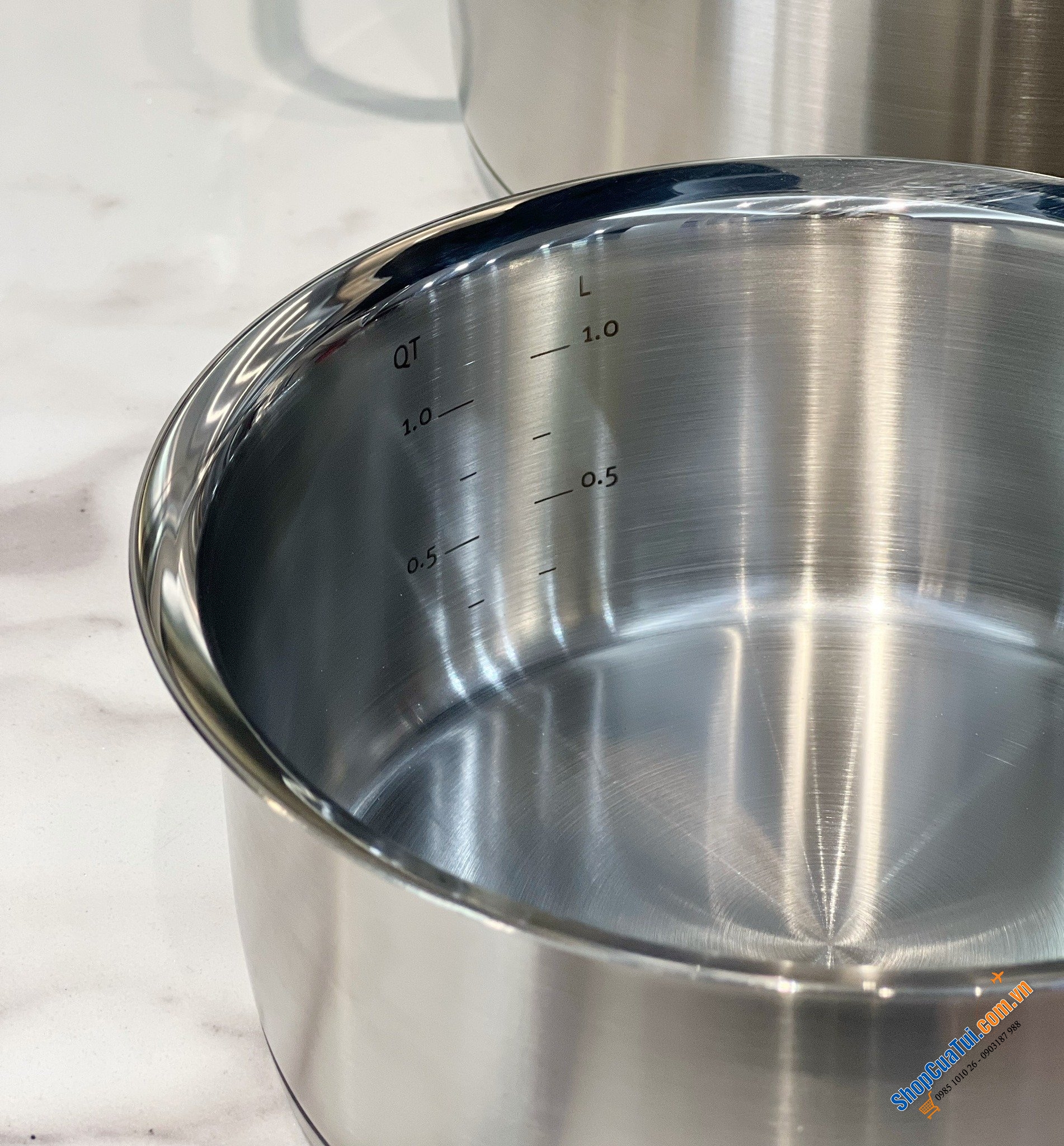 BỘ NỒI 6 MÓN FISSLER ORIGINAL PROFI COLLECTION MADE IN GERMANY(NẮP THÉP) gồm 4 nồi, 1 quánh và 1 chảo 2 quai