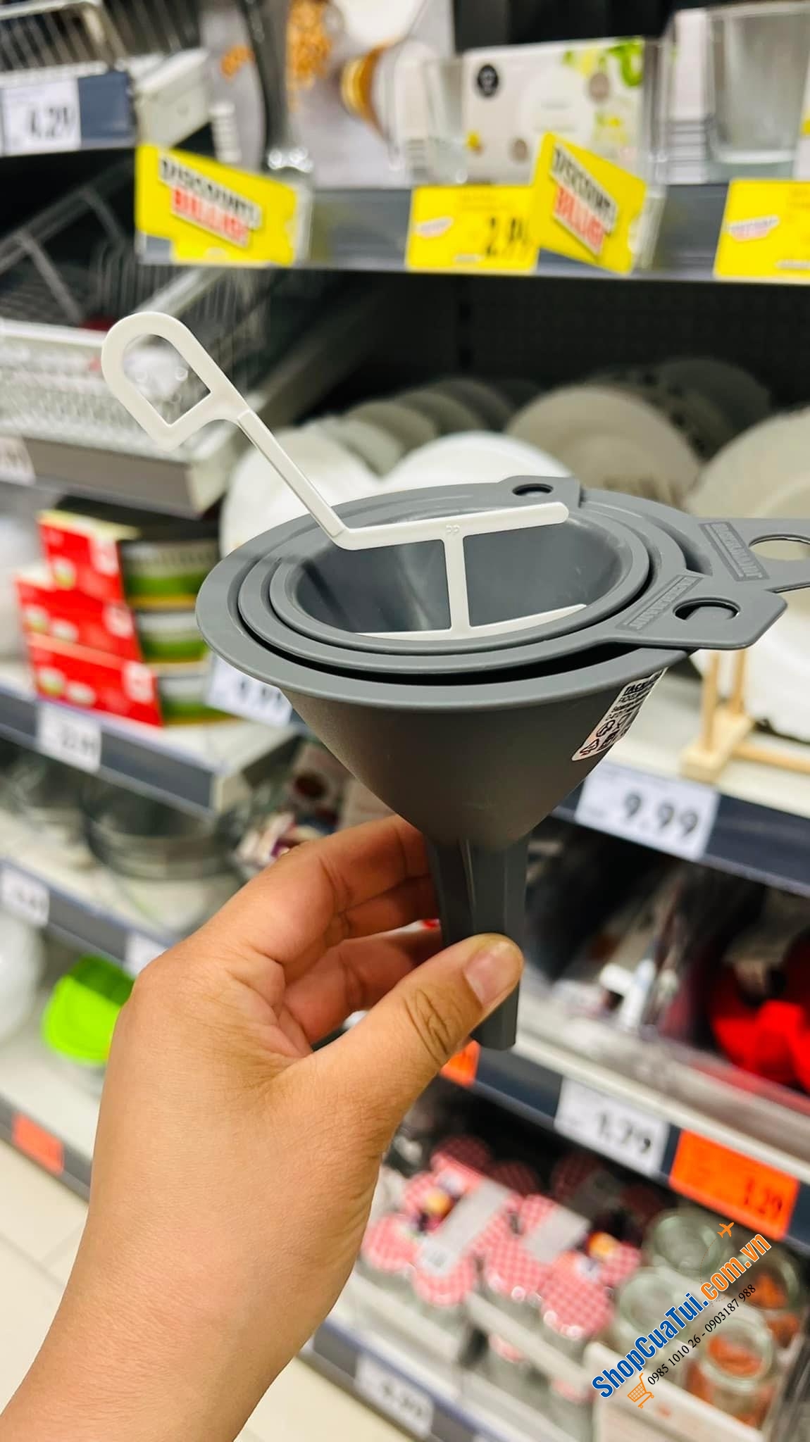 SET 3 phễu Fackelmann - made in Germany.