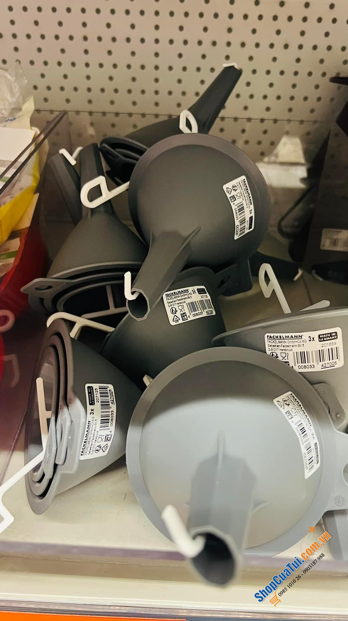 SET 3 phễu Fackelmann - made in Germany.