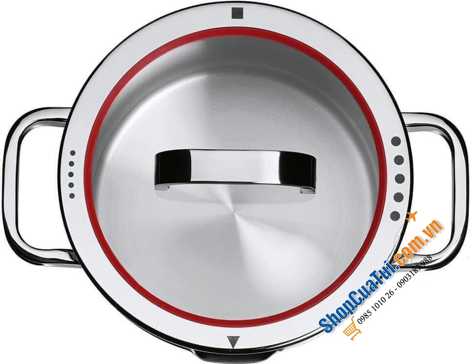 BỘ NỒI WMF FUNCTION 5 MÓN - Dòng cao cấp của WMF, niềm tự hào của hãng, với 4 nồi các kích cỡ và 1 quánh - vừa vặn cho căn bếp gia đình