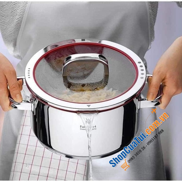 BỘ NỒI WMF FUNCTION 5 MÓN - Dòng cao cấp của WMF, niềm tự hào của hãng, với 4 nồi các kích cỡ và 1 quánh - vừa vặn cho căn bếp gia đình